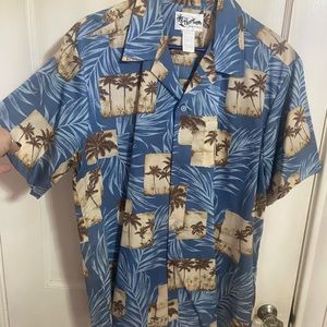 Howie Made In Hawaii Mens Shirt Waves Island‎ Sunset Palms Hibiscus Volcano